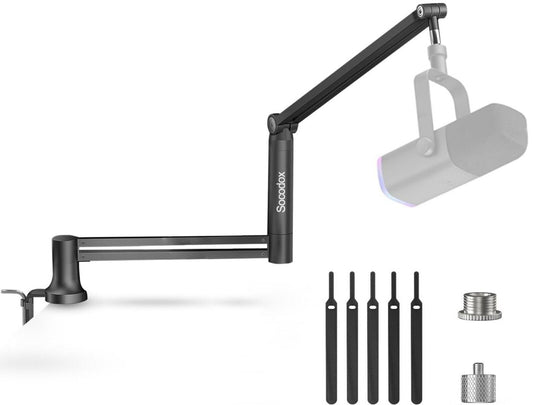Mikrofonarm 360° Drehbar mit Adaptern für Rundfunk
