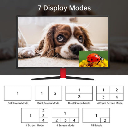 4K HDMI KVM Multiviewer 4x1 mit PIP POP 4K@30Hz Seamless Switching unterstützt