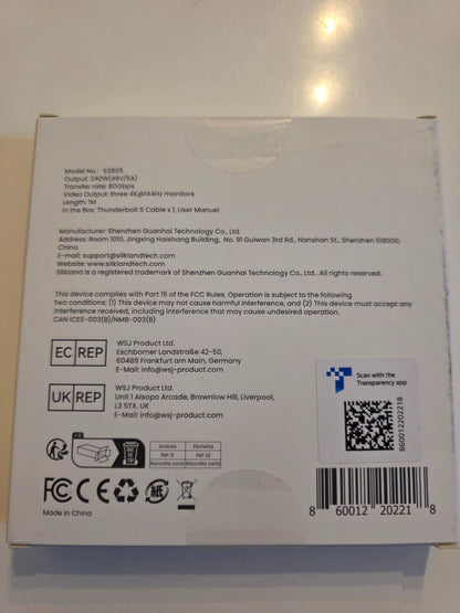 80Gbps Thunderbolt 5 Kabel 1M - Ultimate Performance