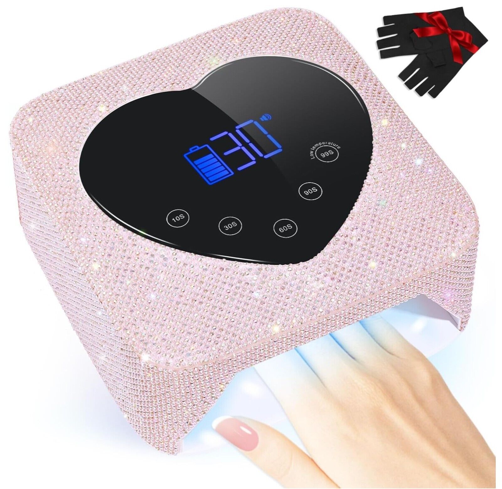 UV-Licht für Nägel, 72W Wiederaufladbare UV-Nagellampe, Schnelle Nägel Trockner