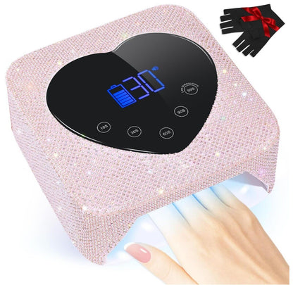 UV-Licht für Nägel, 72W Wiederaufladbare UV-Nagellampe, Schnelle Nägel Trockner
