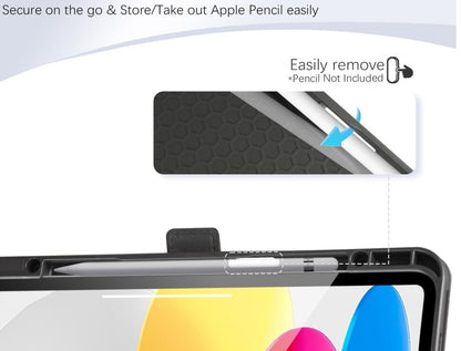 für iPad 10. Generation Hülle 10,9 Zoll 2022 A2696 A2757 A2777 mit Stifthalter P