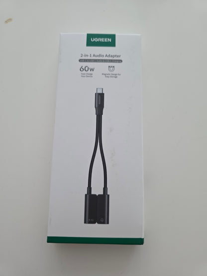 UGREEN Magnetischer USB-C Kopfhörer Adapter 60W Schnellladung iPhone 16 Samsung