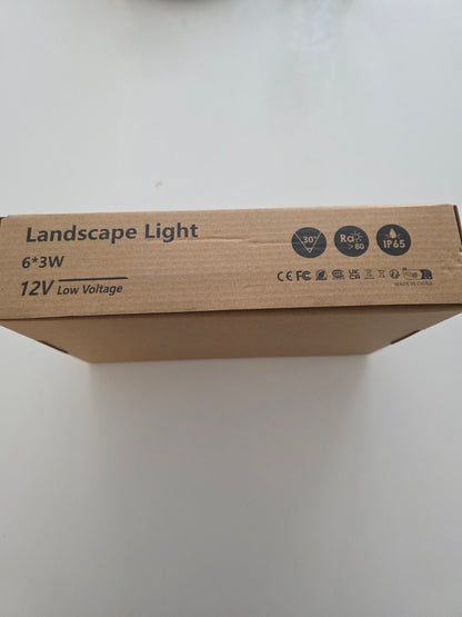 Set LED Gartenstrahler IP65 Warmweiß 21m Kabel Erdspieß 18W
