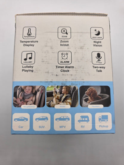 Rücksitzspiegel für Babys eSynic 1080P Baby Auto Kamera Baby Auto Spiegel 4,3''