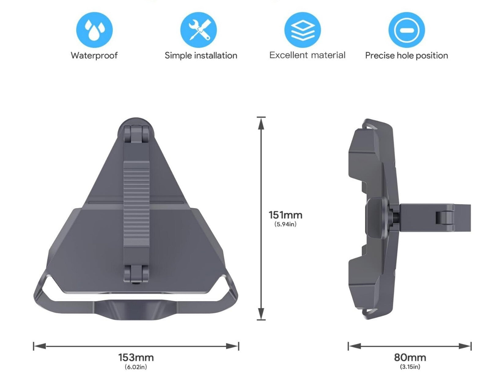 Starlink Mini Dachträger-Halterung Aluminium 12-48mm