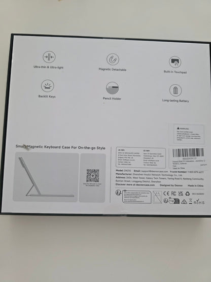 Tastatur iPad A16 11" 2025/10.9" 2022 QWERTZ Trackpad Schwarz