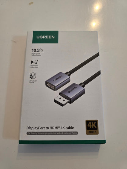4K DisplayPort zu HDMI Adapter 2 Stück 4K@30Hz