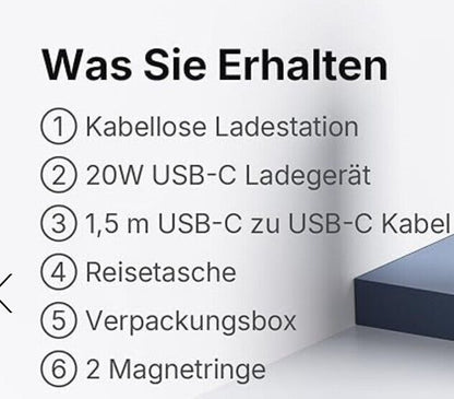 3 in 1 Wireless Charger für Samsung, Faltbare Induktive Ladestation für Samsung
