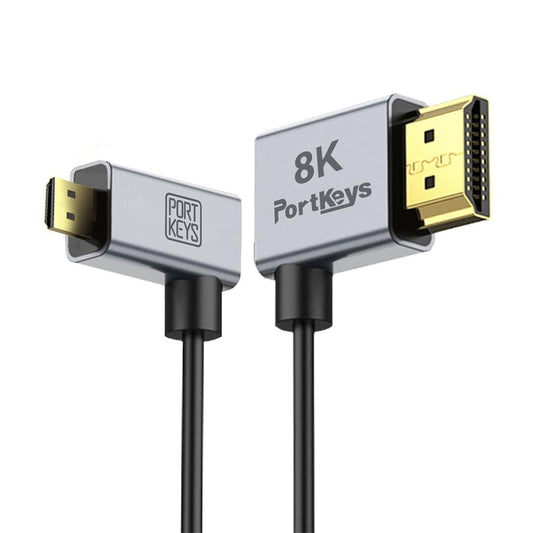 8K HDMI Kabel 2.5mm Ultradünn HDMI A auf D 48Gbps 8K@60Hz HDR