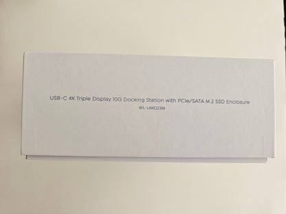 WAVLINK USB C Docking 3 Monitore, Laptop 5Gbps M.2 PC PCIe/SATA SSD-Gehäuse
