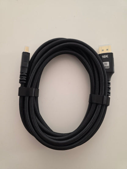 Mini DP zu DP 3m 16K-Kabel  8K@120Hz, 4K@240Hz