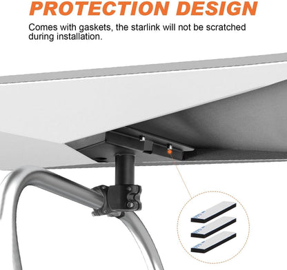 Starlink Gen 3 Halterung Wohnmobil Dach 2-2,9cm Schwarz