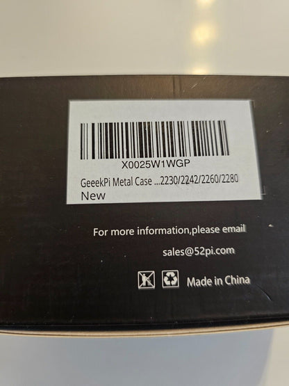 GeeekPi Metal Gehäuse mit N07 M.2 NVMe SSD Pip PCIe Peripheral Board Bottom für