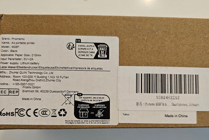 Phomemo M08F Mobiler Drucker A4 für Unterwegs Thermodrucker - Tragbarer Bluetoot