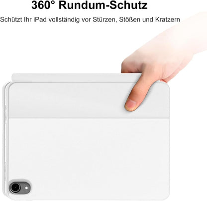 Magic Tastatur iPad A16 11" 2025/10.9" 2022 QWERTZ Touchpad Weiß