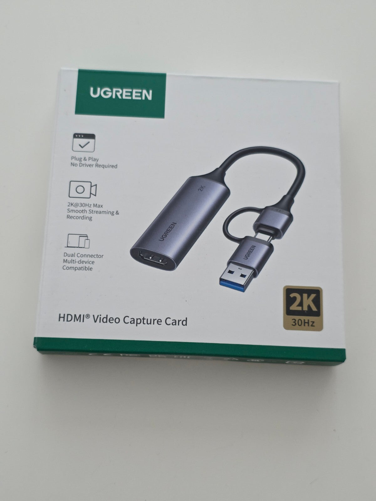 Video Capture Card HDMI auf USB-C/A 4K@30Hz 2K@30Hz Grabber