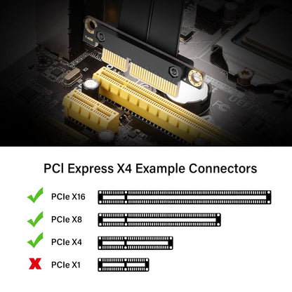 PCIe 3.0 X4 zu U.2 SFF-8639 Kabel 20cm 90° NVMe SSD