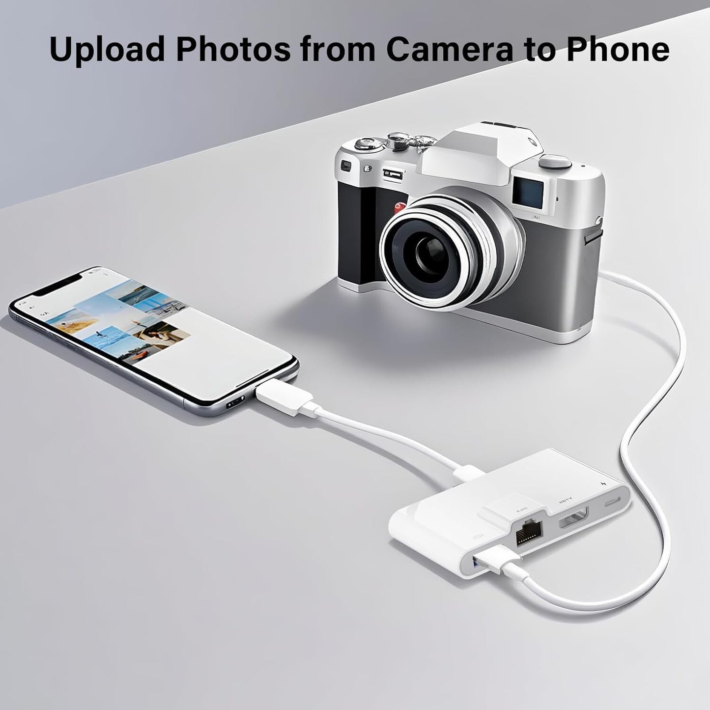 4-in-1 Lightning HDMI/USB/Ethernet Adapter für iPhone/iPad