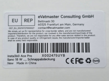 18W Ladegerät + 2x 1750mAh Akku für Insta360 Ace Pro