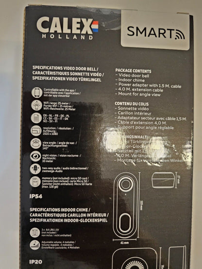 Smart Video Türklingel mit Kamera, Zwei-Wege-Audio, 1080P HD-Video, App-Be