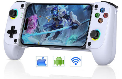 Gamecontroller für iPhone/Android mit Case Support, Hall-Effekt Joysticks Gamepa