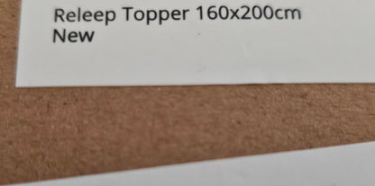 Topper 160x200cm - 7,5cm Höhe Zwei Härtegrade H3&H4 Memory Foam Matratzen Topper