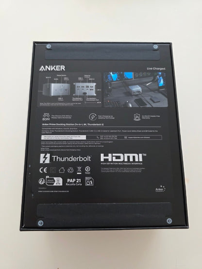 Anker Prime TB5 Docking Station 14 Ports Thunderbolt 5 8K 140W 120Gbps Grau