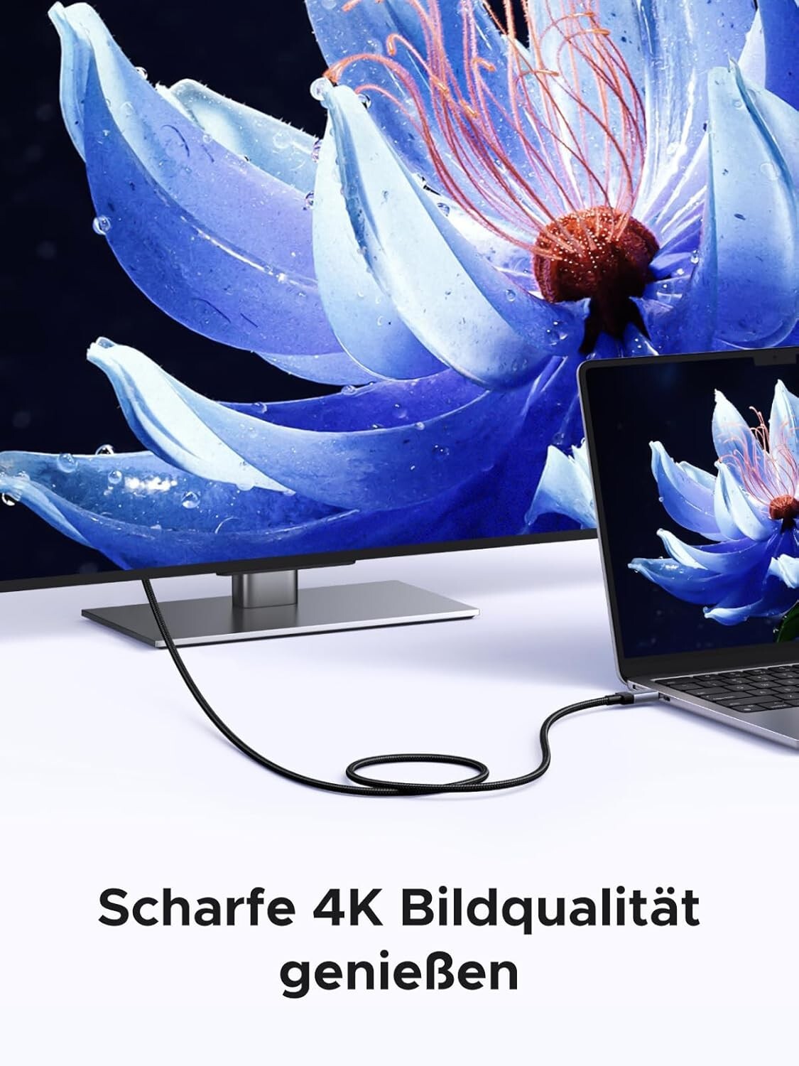 USB-C Kabel 240W 1m 10Gbps 4K@60Hz PD 3.1 für iPhone 16/MacBook