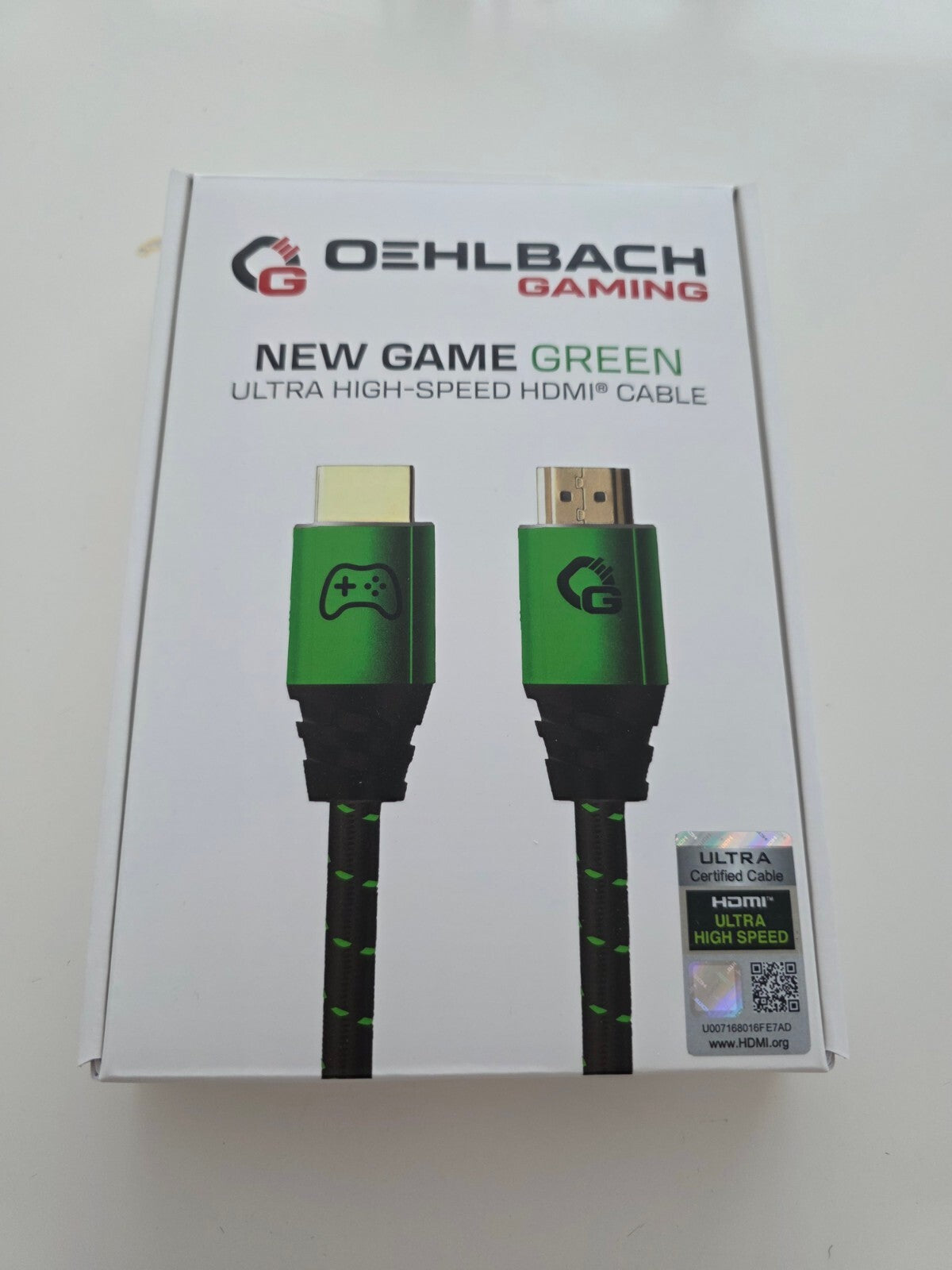 OEHLBACH New Game Green 2m HDMI 2.1b Kabel 8K@60Hz eARC VRR ALLM PS5 Xbox