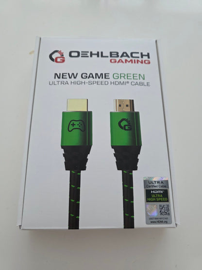 OEHLBACH New Game Green 2m HDMI 2.1b Kabel 8K@60Hz eARC VRR ALLM PS5 Xbox