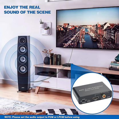 HDMI ARC Audio Extractor DAC 192kHz 5.1 Kanal SPDIF RCA 3.5mm