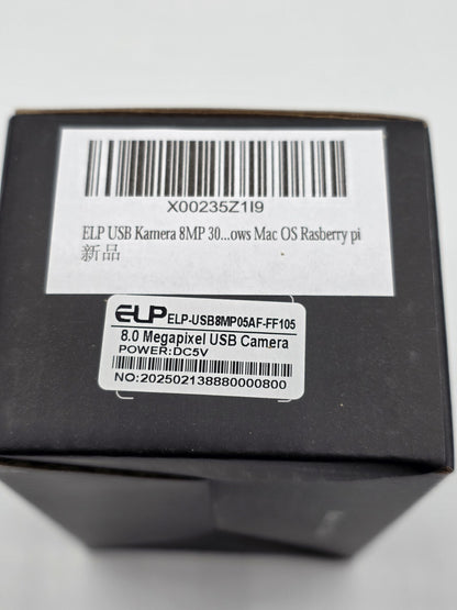 8MP USB Kamera 30fps 105° Weitwinkel Lightburn für PC Raspberry Pi
