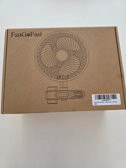 Grow Ventilator mit Clip 10-Stufen Oszillierend für Growzelt