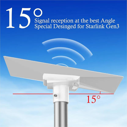 Starlink Gen 3 Rohradapter Masthalterung 38–50 mm ASA Weiß