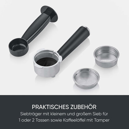SEVERIN Newspresa Espressomaschine 20 Bar 1L Edelstahl KA 5997