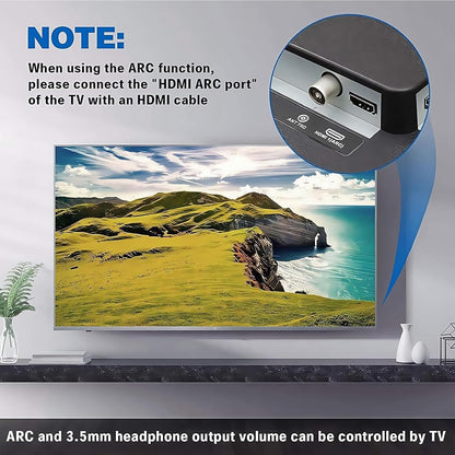 HDMI ARC Audio Extractor DAC 192kHz 5.1 Kanal SPDIF RCA 3.5mm