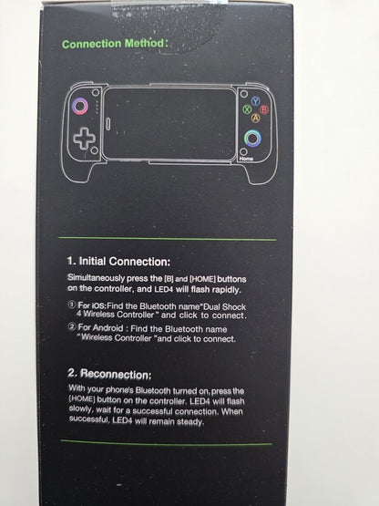 Gamecontroller für iPhone/Android mit Case Support, Hall-Effekt Joysticks Gamepa