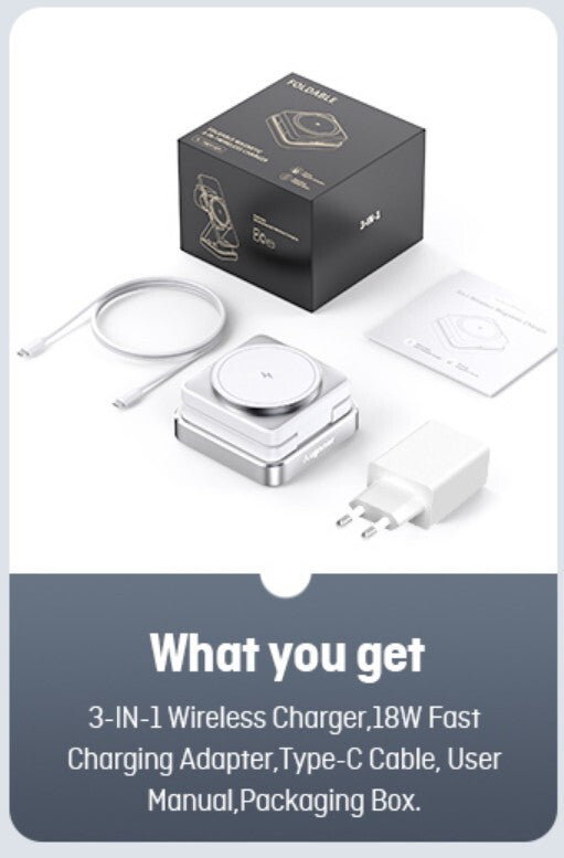 3-in-1 MagSafe Ladestation für iPhone, Apple Watch, AirPods