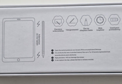 Stylus Pen für iPad, Bluetooth, 8-10h Akku, Palm Rejection USB-C Lademöglichkeit