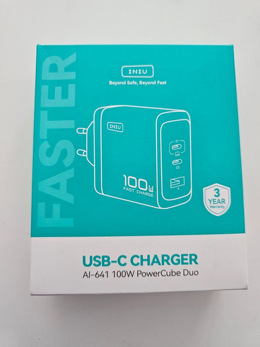 100W USB C Ladegerät, 3 Ports Mehrfach Netzteil mit USB C Kabel, PD 3.0 Schnelll