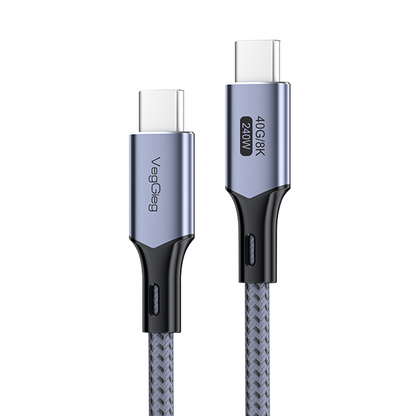 USB4 USB-C 4.0 Kabel 240W 8K/60Hz 40Gbps für iPhone 15/16 MacBook Samsung