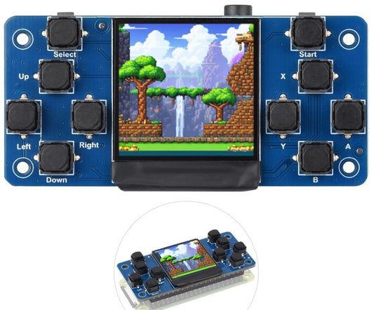 1.3inch LCD Game Console, Compatible with Raspberry Pi 5/4/Zero/Zero 2W/RP2040-P