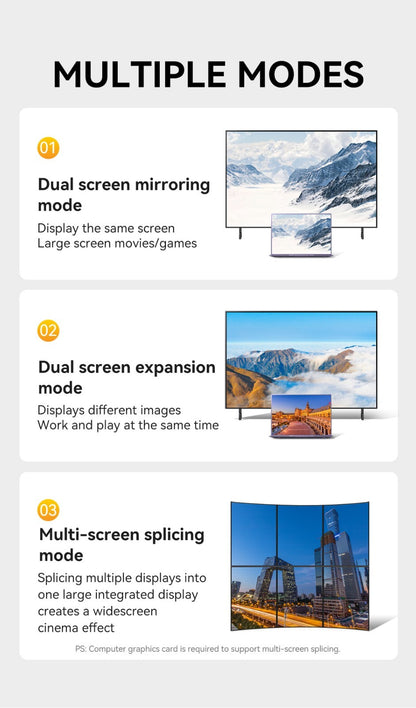 8K DisplayPort 1.4 zu HDMI 2.1 Kabel 2 Meter Aluminium HDTV für Laptop TV Kamera