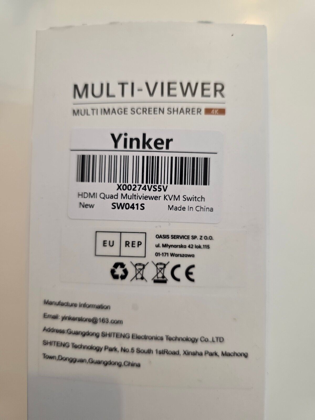 4 Port HDMI KVM Multiviewer, 4x1 Quad Multiviewer Seamless Switcher unterstützt