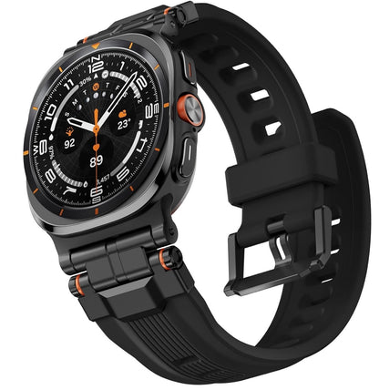 Flüssigsilikon Armband für Galaxy Watch Ultra 47mm Schwarz