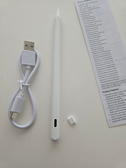 Stylus Pen für iPad, Bluetooth, 8-10h Akku, Palm Rejection USB-C Lademöglichkeit