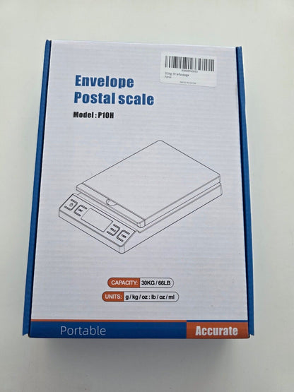 Briefwaage, 30kg/2g Digitale Paketwaage mit Hold Funktion