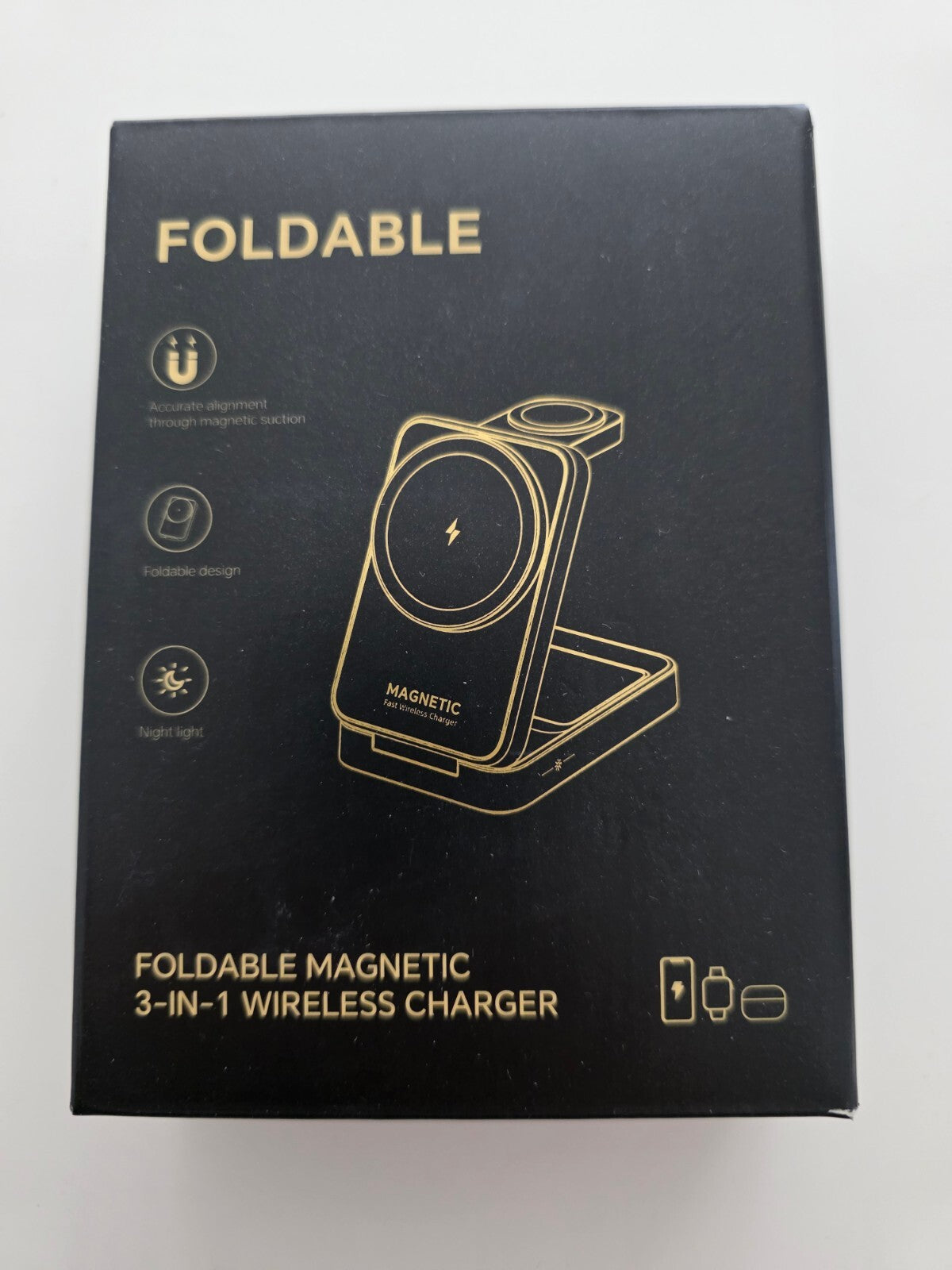 3-in-1 Faltbare MagSafe Ladestation – Kompakt & Leistungsstark!