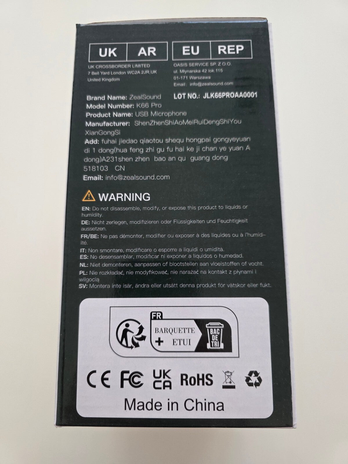 USB-Mikrofon K66 Pro mit ANC, RGB, Plug & Play für Streaming & Podcast